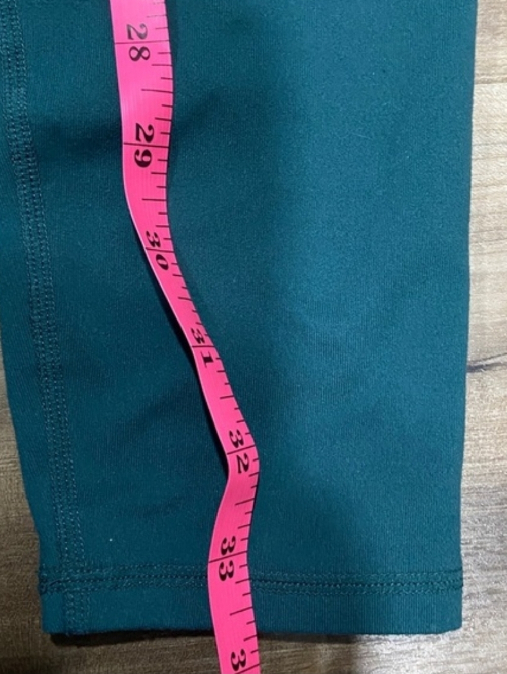 Fabletics Powerhold Teal Leggings with Yellow Detailing - Picture 7 of 12